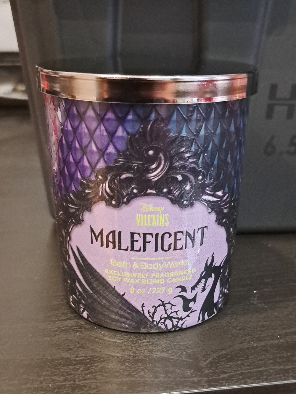 Bath & Body Works Maleficent Villains Candle - Purple and Black